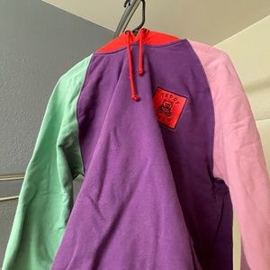 Color Block Teddy Fresh Hoodie (Large)